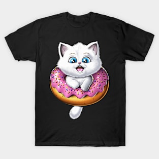 Cute Cat Donut T-Shirt